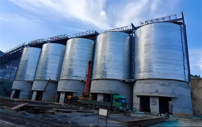 西宁螺旋卷板仓施工现场